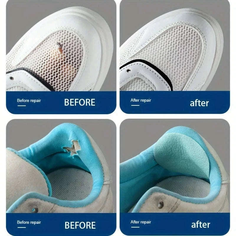 6pcs Self-Adhesive Shoe Repair Patches for Lasting Comfort-Dark grey