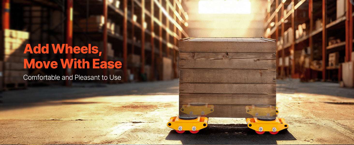 6T Heavy Duty Machinery Mover Skate with 360° Rotation Wheels-6T / CZECH REPUBLIC