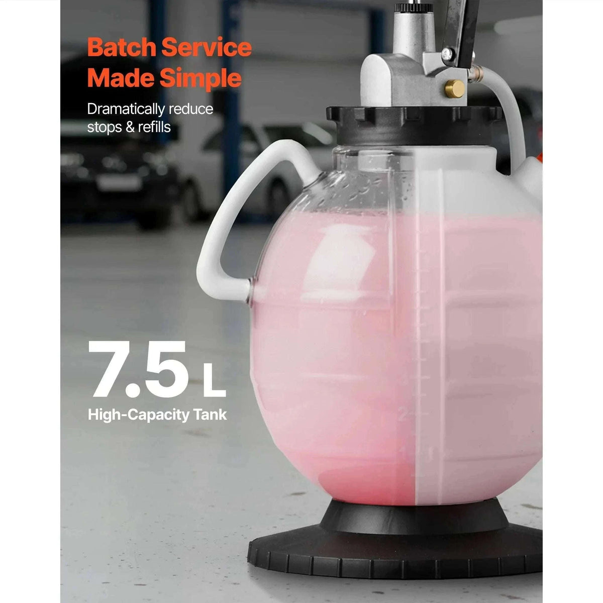 7.5L Transmission Fluid Pump with 8 ATF Adapters & 47in Hose-7.5L NEW / france