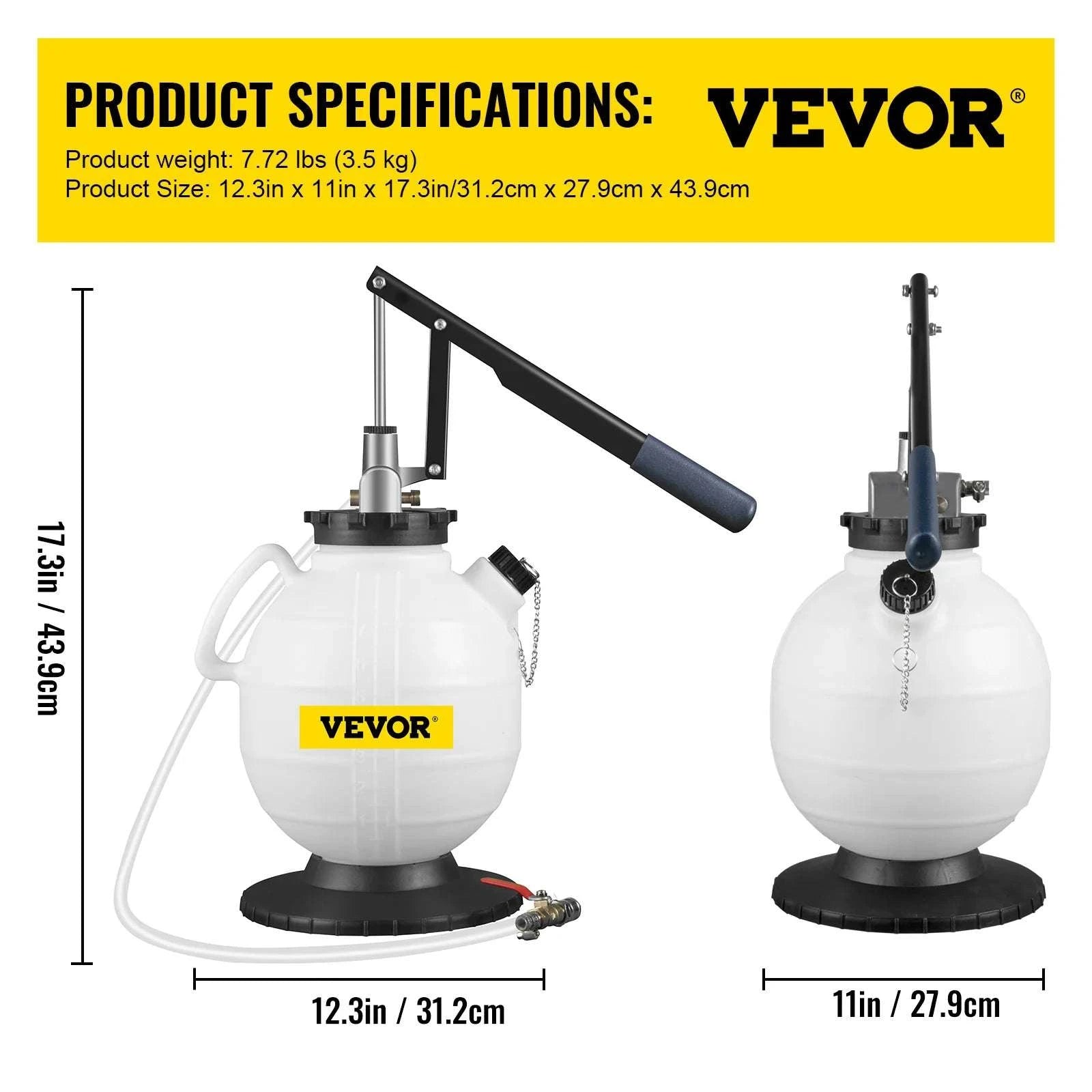 7.5L Transmission Fluid Pump with 8 ATF Adapters & 47in Hose-7.5L NEW / france