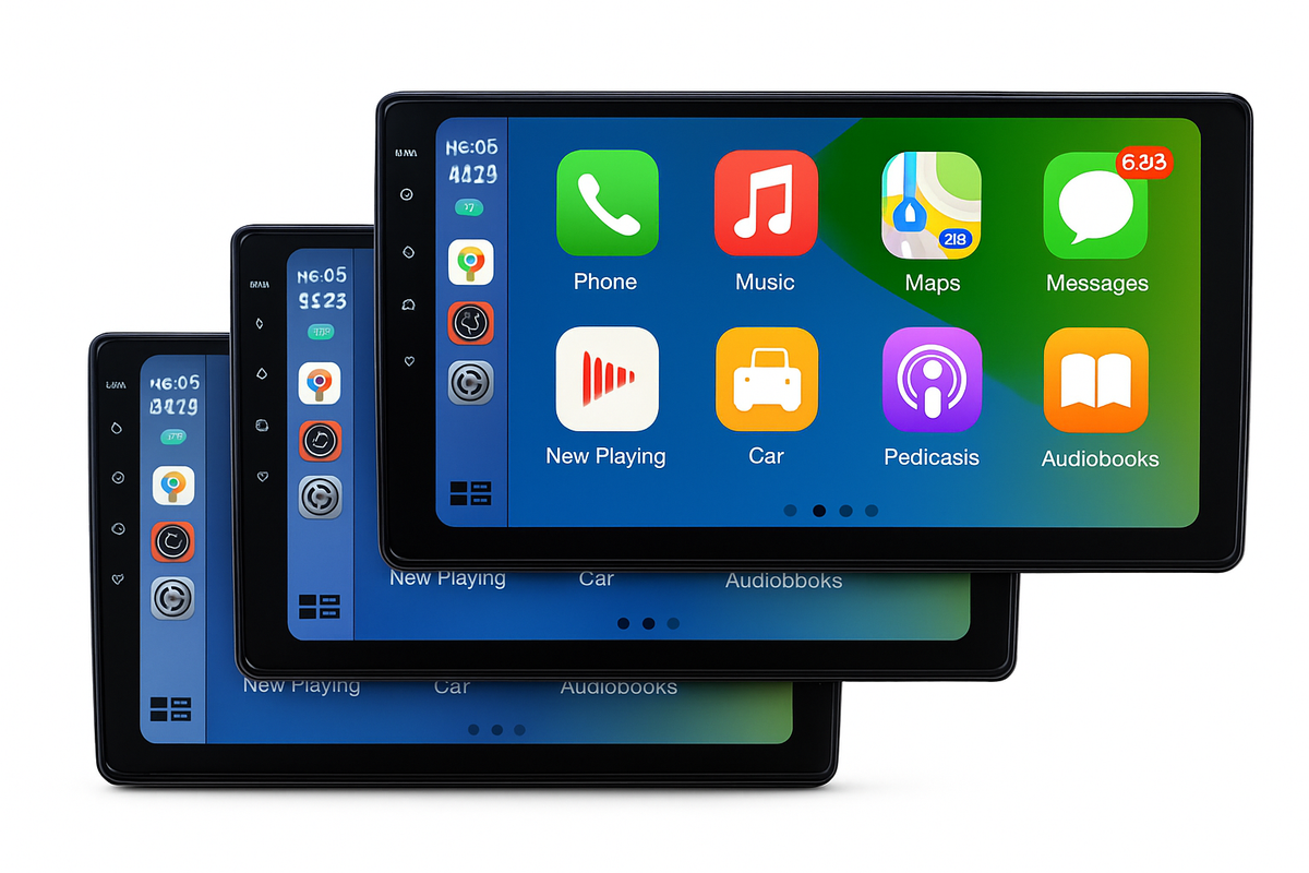 Universal Double-DIN bil-radio med GPS, Bluetooth og WiFi