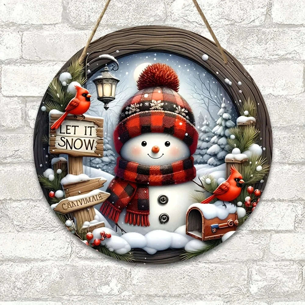7.9" Christmas Wreath Centerpiece Decoration-1pc / 20cm