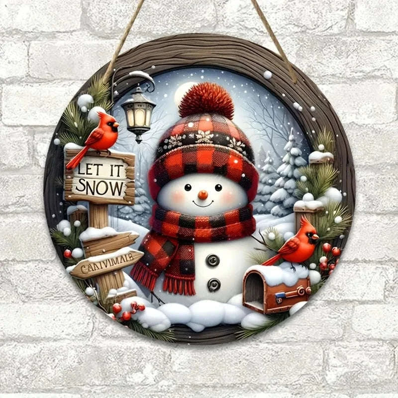 7.9" Christmas Wreath Centerpiece Decoration-1pc / 20cm