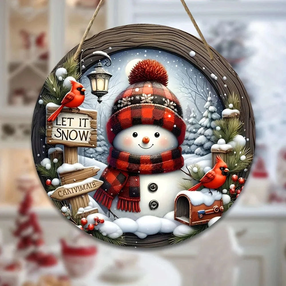 7.9" Christmas Wreath Centerpiece Decoration-1pc / 20cm