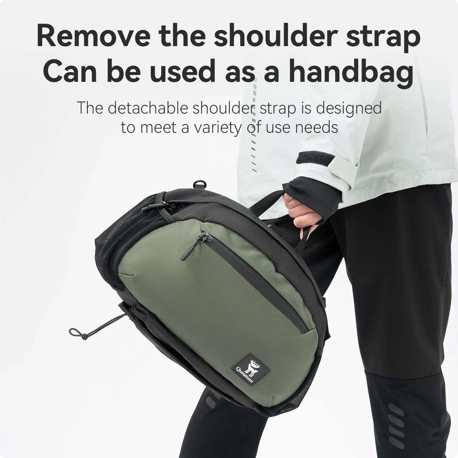 7.9L Lightweight Hiking Backpack with Detachable Strap-YB003-GN
