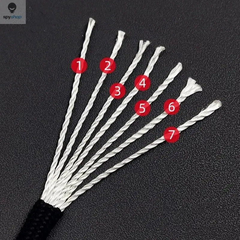 7-Cores 550 Paracord Rope 5 15 30 M Dia.4mm Cord For Outdoor Camping Survival Lanyard Parachute Hiking Tent Accessories Spy-shop.com