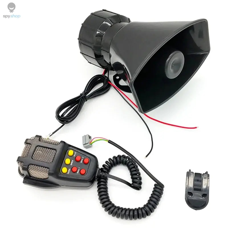 7-Sound Loud Car Warning Alarm Truck Alarm Loudspeaker 12V Siren Air Horn Megaphone Police Firemen Car Horn 110DB 