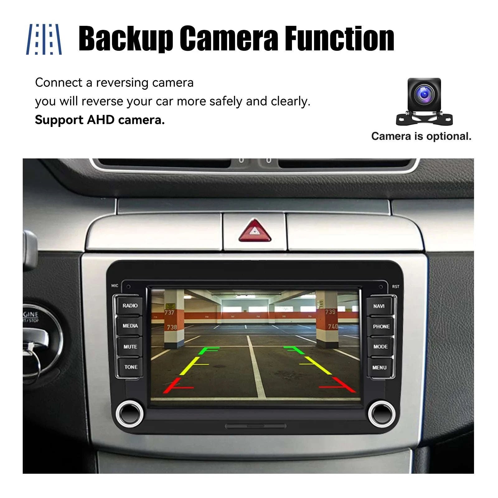 7" Android 14 Car Stereo for VW with CarPlay, GPS & Voice AI-1-32 Carplay / GERMANY / Quad Core