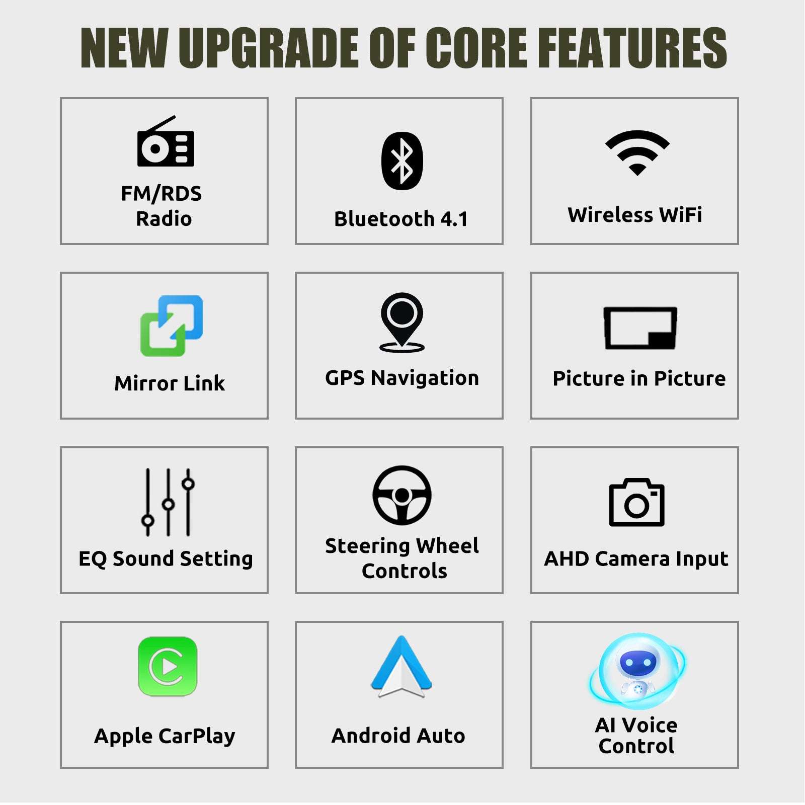 7" Android 14 Car Stereo for VW with CarPlay, GPS & Voice AI-1-32 Carplay / GERMANY / Quad Core