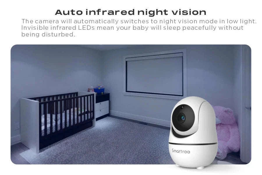 7" HD Baby Monitor with 1080P Display, Night Vision & 1000ft Range-US / China Mainland