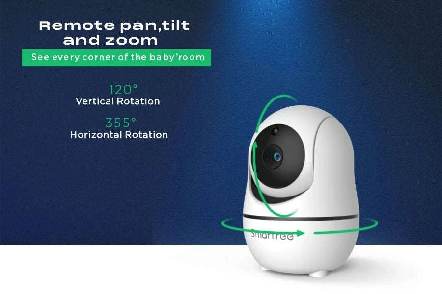 7" HD Baby Monitor with 1080P Display, Night Vision & 1000ft Range-US / China Mainland