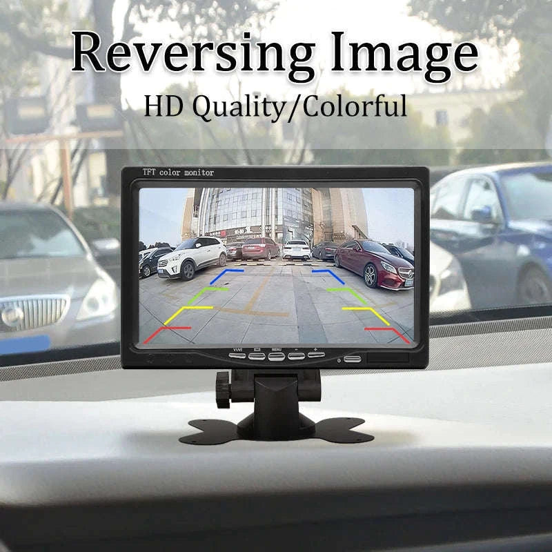 7 Inch Car Monitor Screen with HD Rear View Camera-Default Title