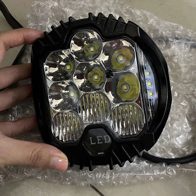 7 Inch LED Combo Driving Lamp for Off-Road Vehicles-2pcs-yellow-5inch