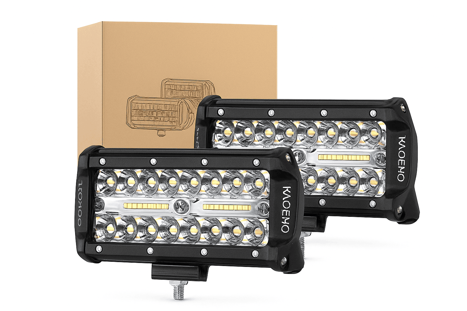 7 Inch LED Light Bar 240W Combo Beam Work Light-Bracket B