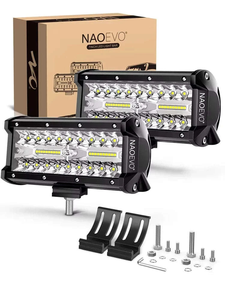 7 Inch LED Light Bar 240W Waterproof Work Light-7inch Work Light