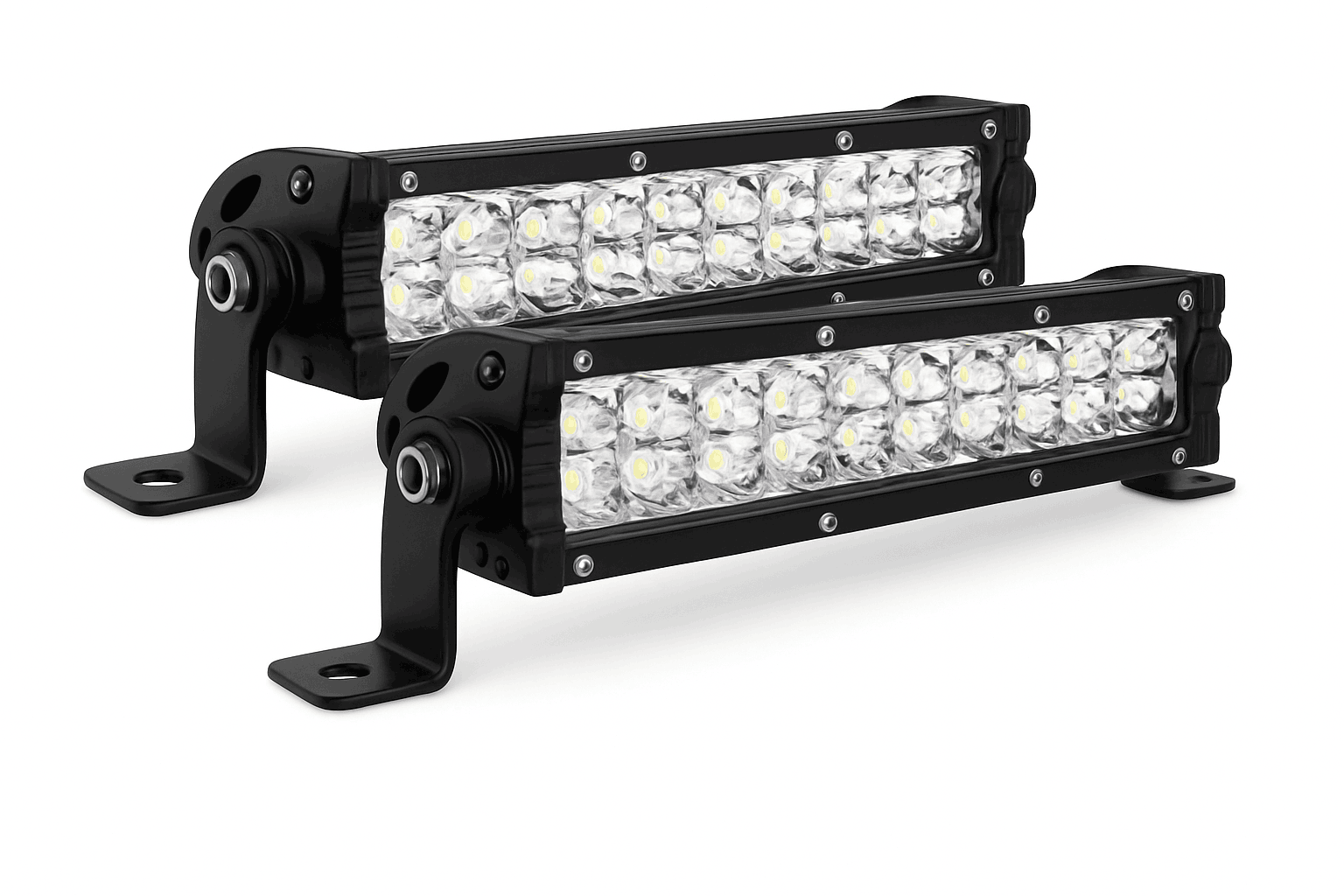 7 Inch Slim Dual Row LED Light Bar Work Light for 4x4 Truck ATV 12V-24V-2piece 7INCH 60W