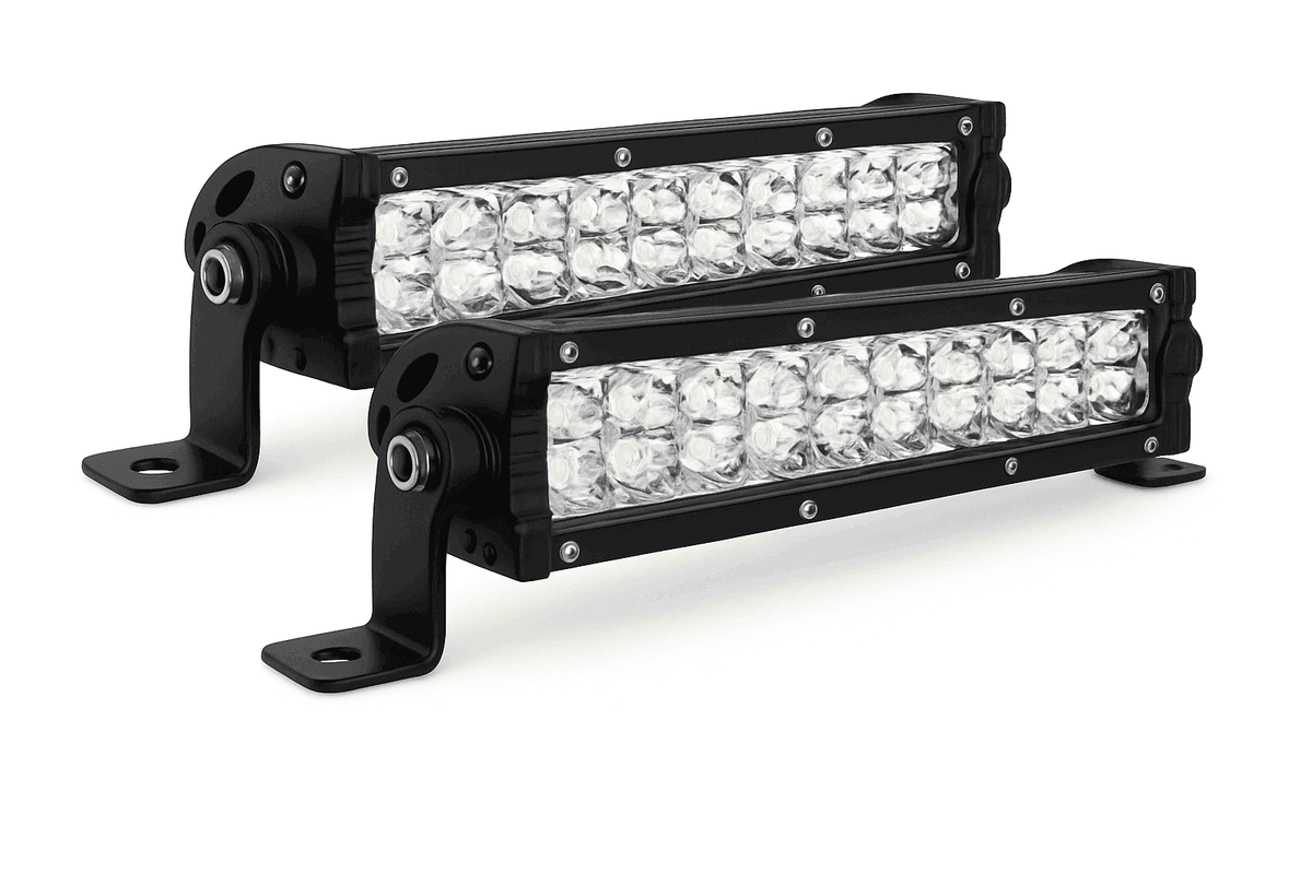 7 Inch Slim Dual Row LED Light Bar Work Light for 4x4 Truck ATV 12V-24V-2piece 7INCH 60W