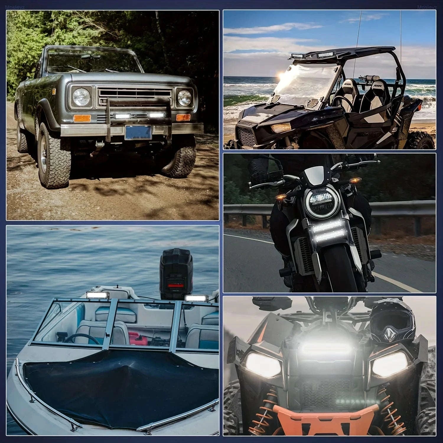 7 Inch Slim Dual Row LED Light Bar Work Light for 4x4 Truck ATV 12V-24V-2piece 7INCH 60W