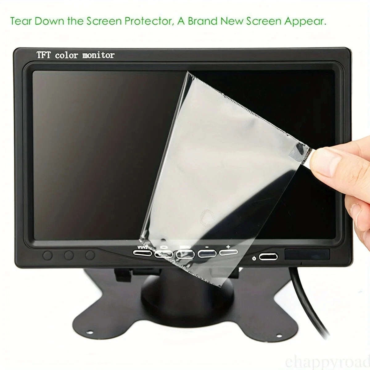 7 Inch TFT LCD Backup Parking Monitor with Night Vision Rear View Camera System-Default Title