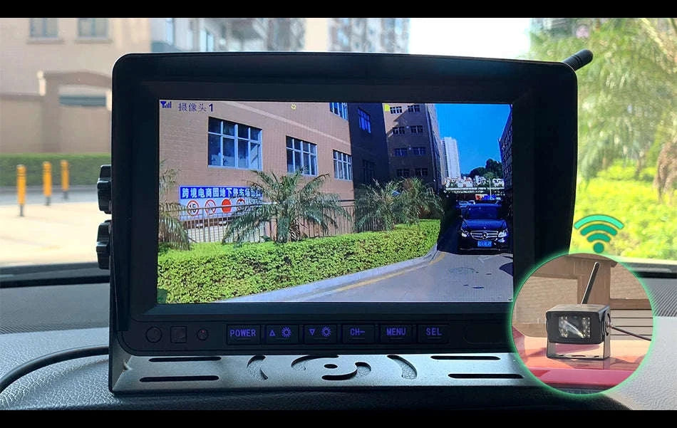 7-Inch Wireless Backup Camera Monitor with Night Vision-1 cameras add 128GB / China Mainland