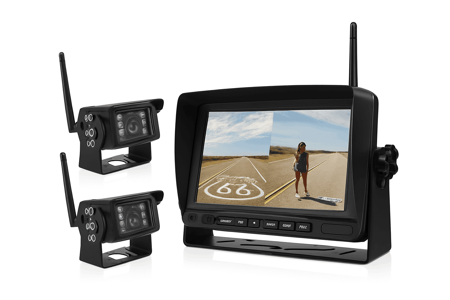 7-Inch Wireless Backup Camera Monitor with Night Vision-1 cameras add 128GB / China Mainland