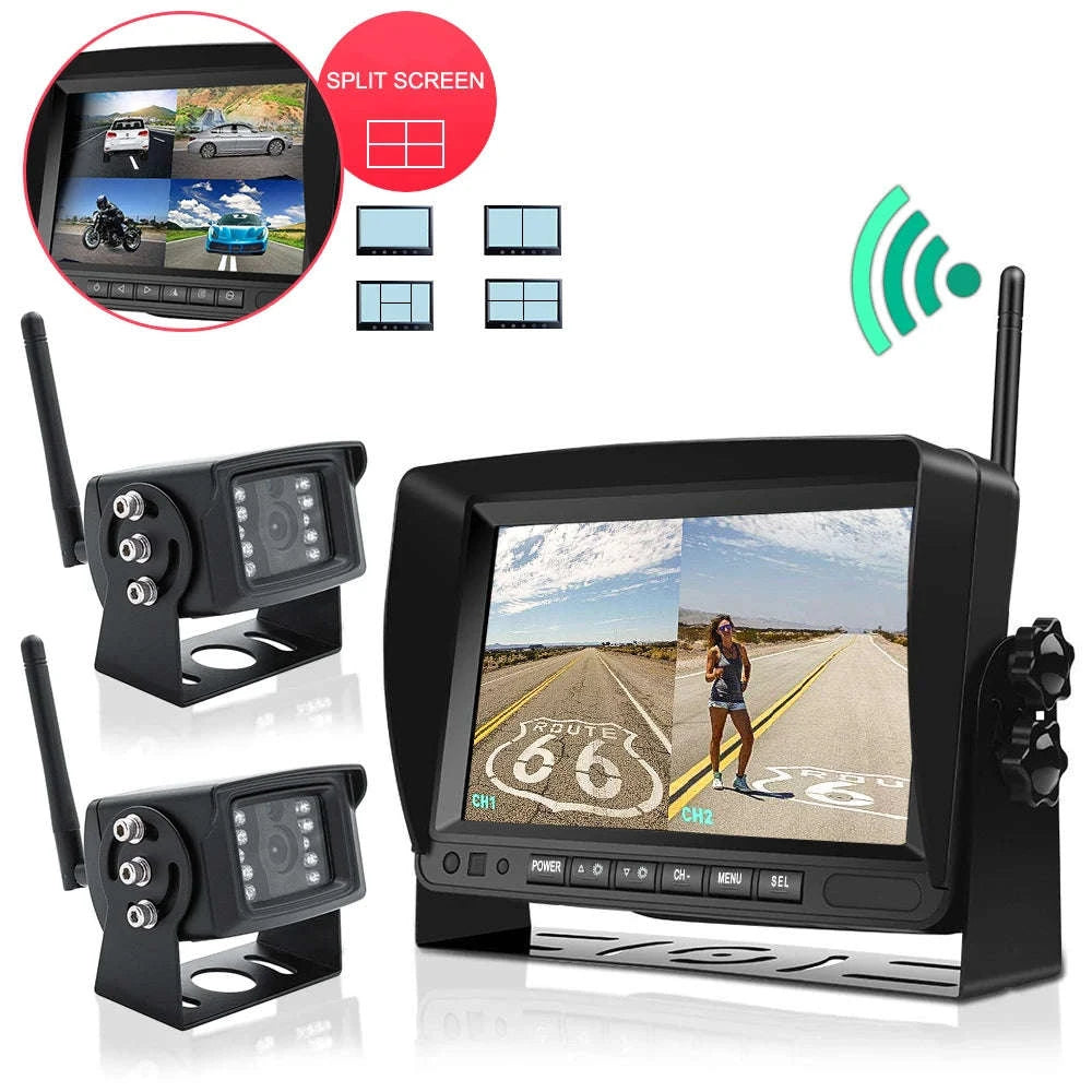 7-Inch Wireless Backup Camera Monitor with Night Vision-1 cameras add 128GB / China Mainland
