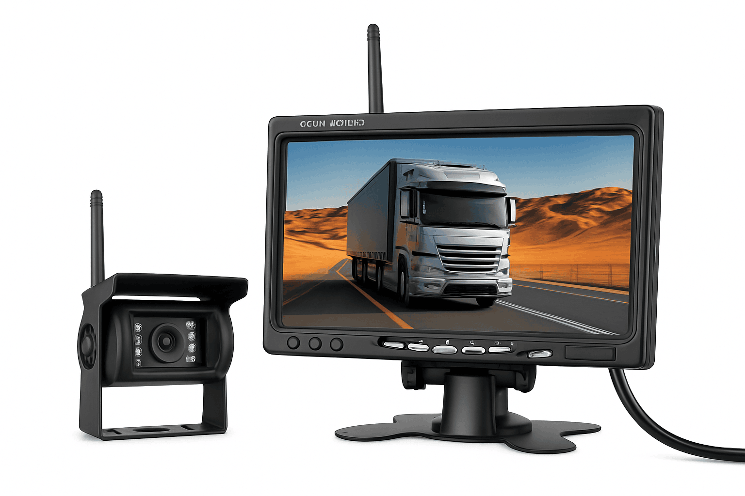 7" Wireless IPS Rear View Monitor and Backup Camera with BSD-Monitor with Camera / Germany