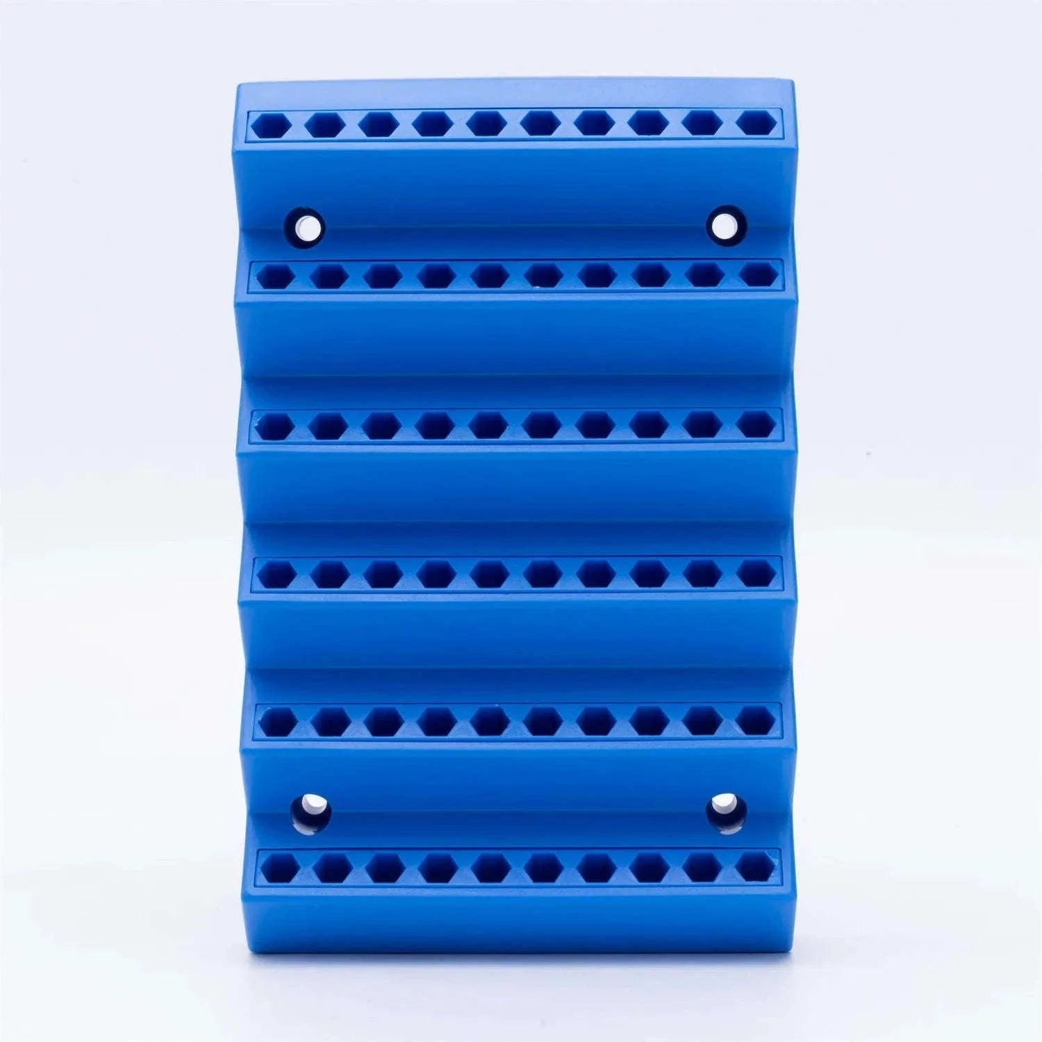70-Slot Hex Bit Holder and Drill Bit Storage Organizer-Blue