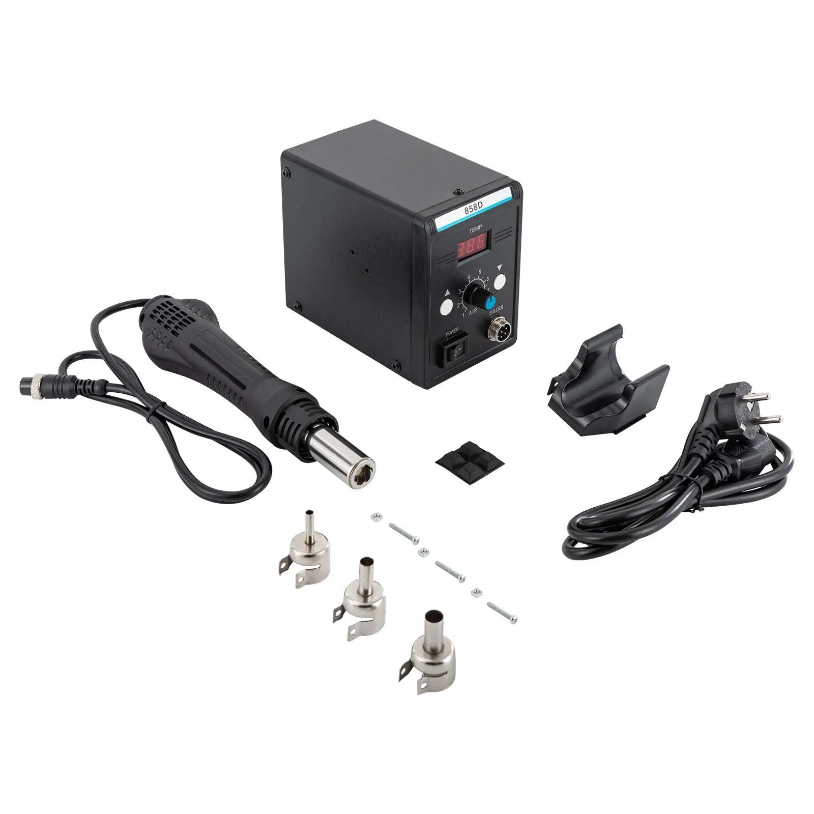 700W Hot Air Rework Station with LED Display-black / United States