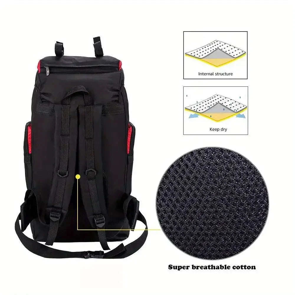 70L Outdoor Sports Backpack for Hiking, Camping and Travel-United States / Dark blue