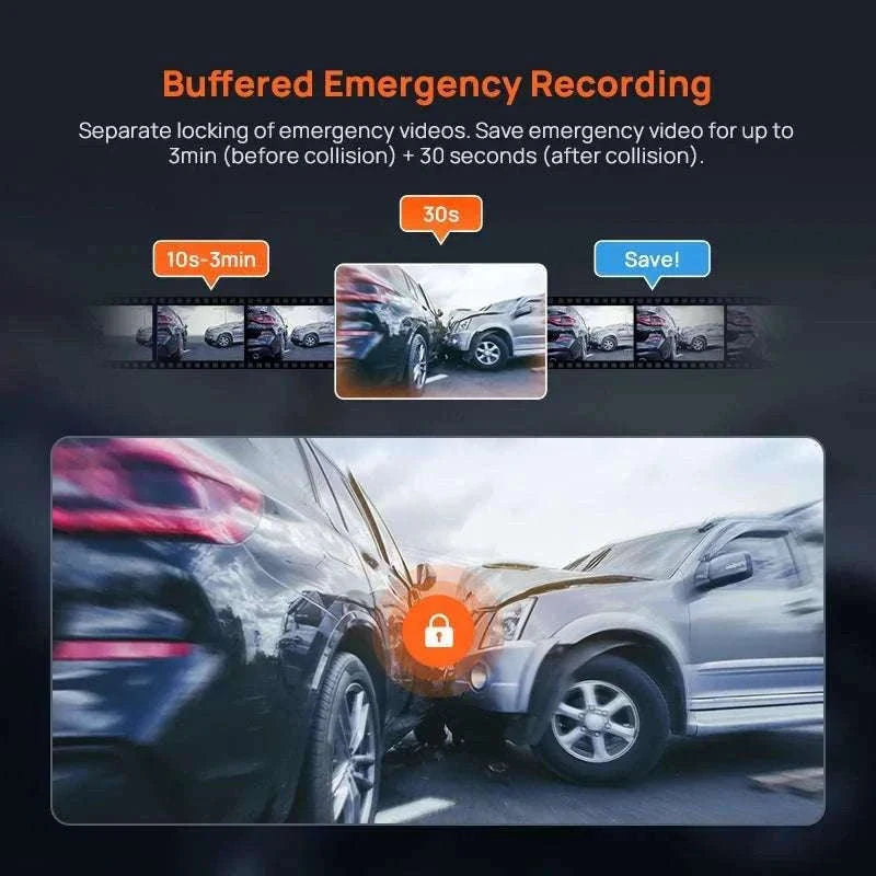 70mai A800SE 4K Dash Cam with GPS, ADAS & Voice Control-2-Channel n UP03 / Saudi Arabia / UHS-I U3 256GB