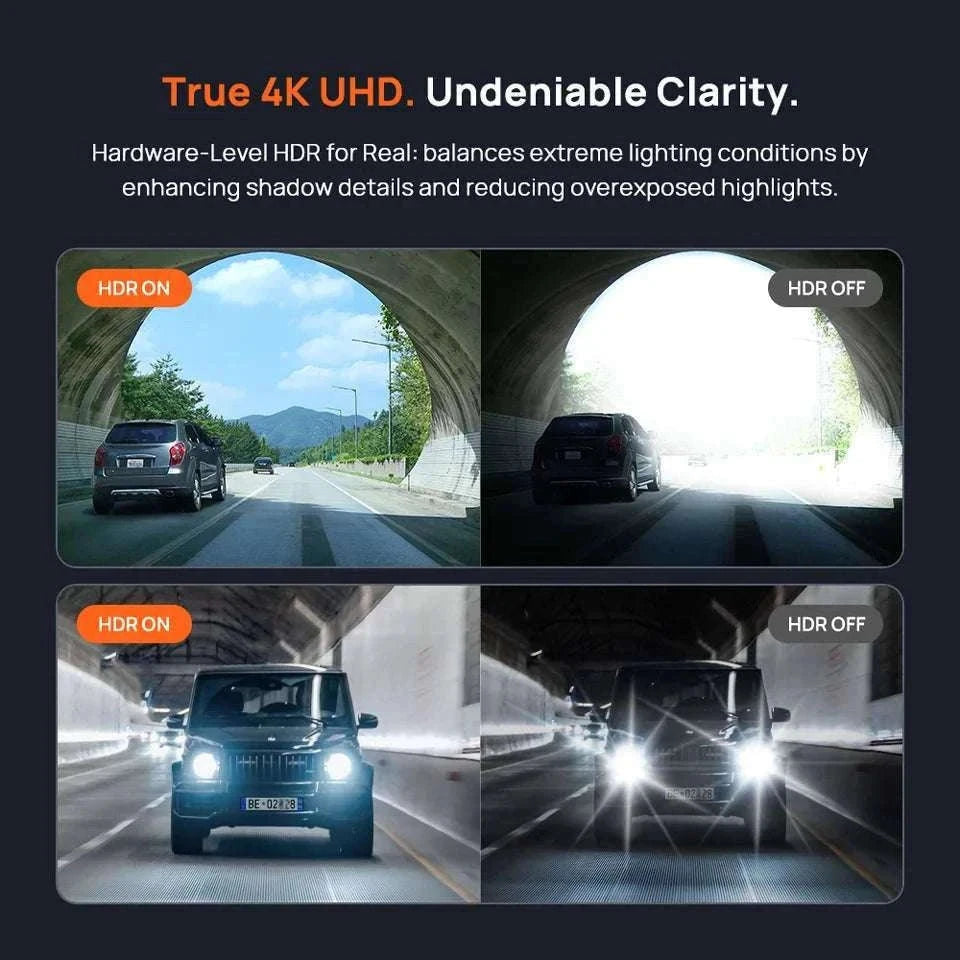 70mai A800SE 4K Dash Cam with GPS, ADAS & Voice Control-2-Channel n UP03 / Saudi Arabia / UHS-I U3 256GB