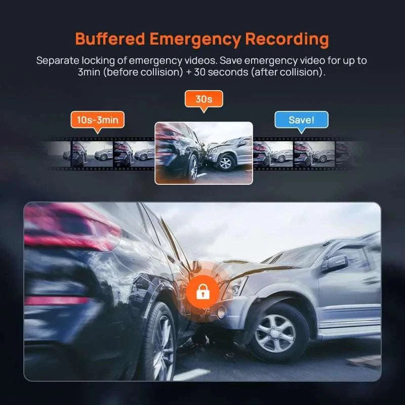 70mai A800SE 4K Dash Cam with GPS, ADAS & Voice Control-2-Channel n UP03 / Saudi Arabia / UHS-I U3 256GB