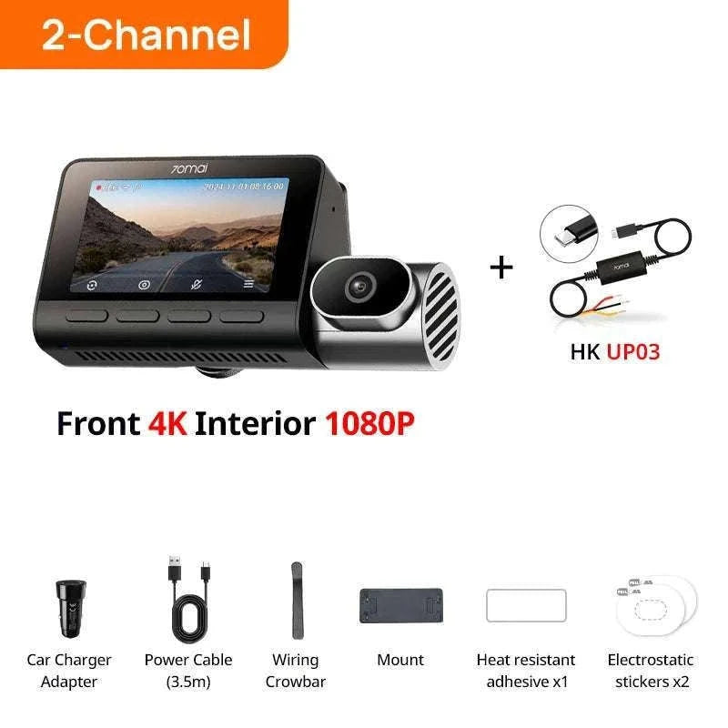 70mai T800 3-Channel 4K Dash Cam with HDR, GPS, 4G & WiFi 6-T800-41 n UP04 / Poland / UHS-I U3 512GB