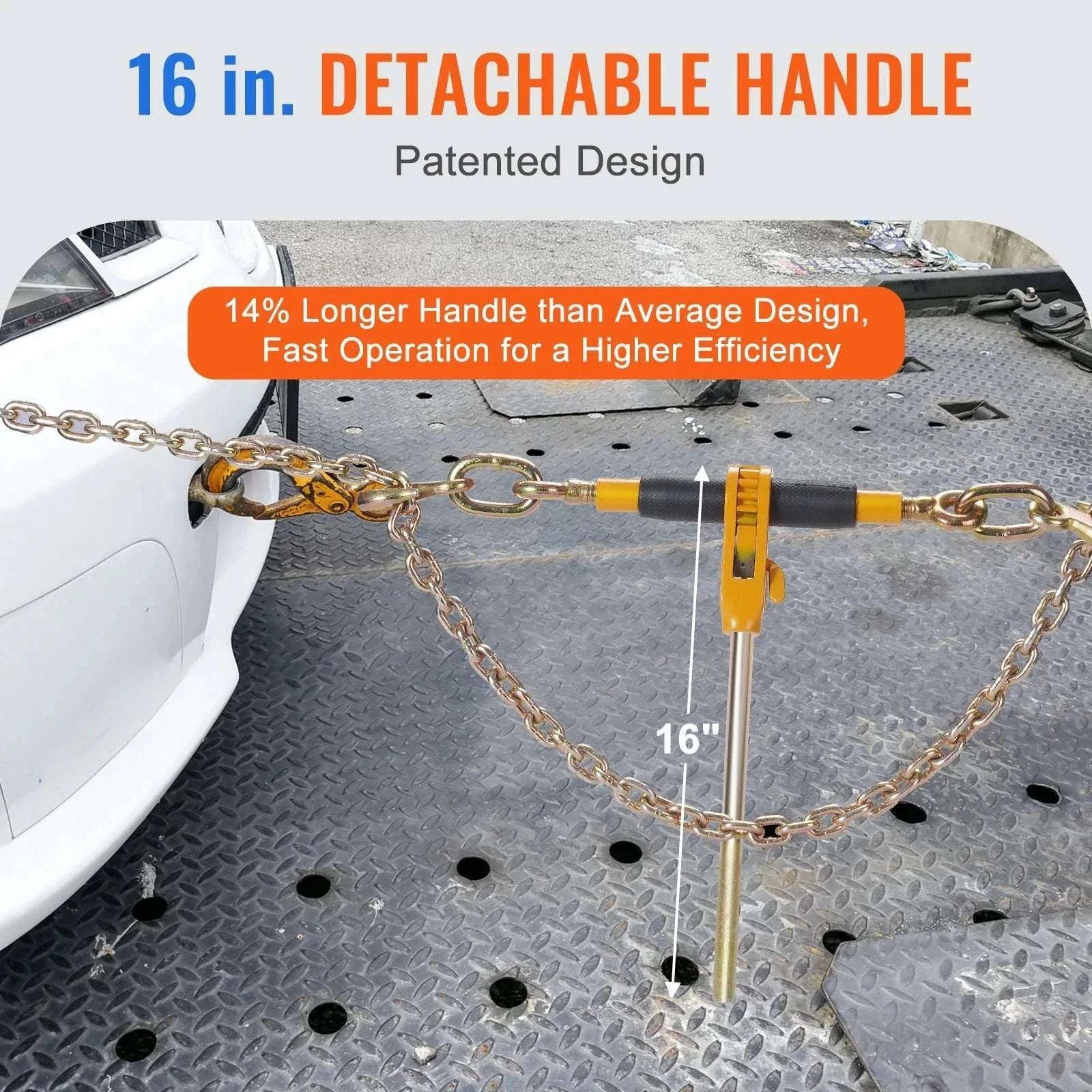 7100 lb Ratchet Chain Binder with Anti-Skid Handle for Secure Loads-4Pcs / CZECH REPUBLIC