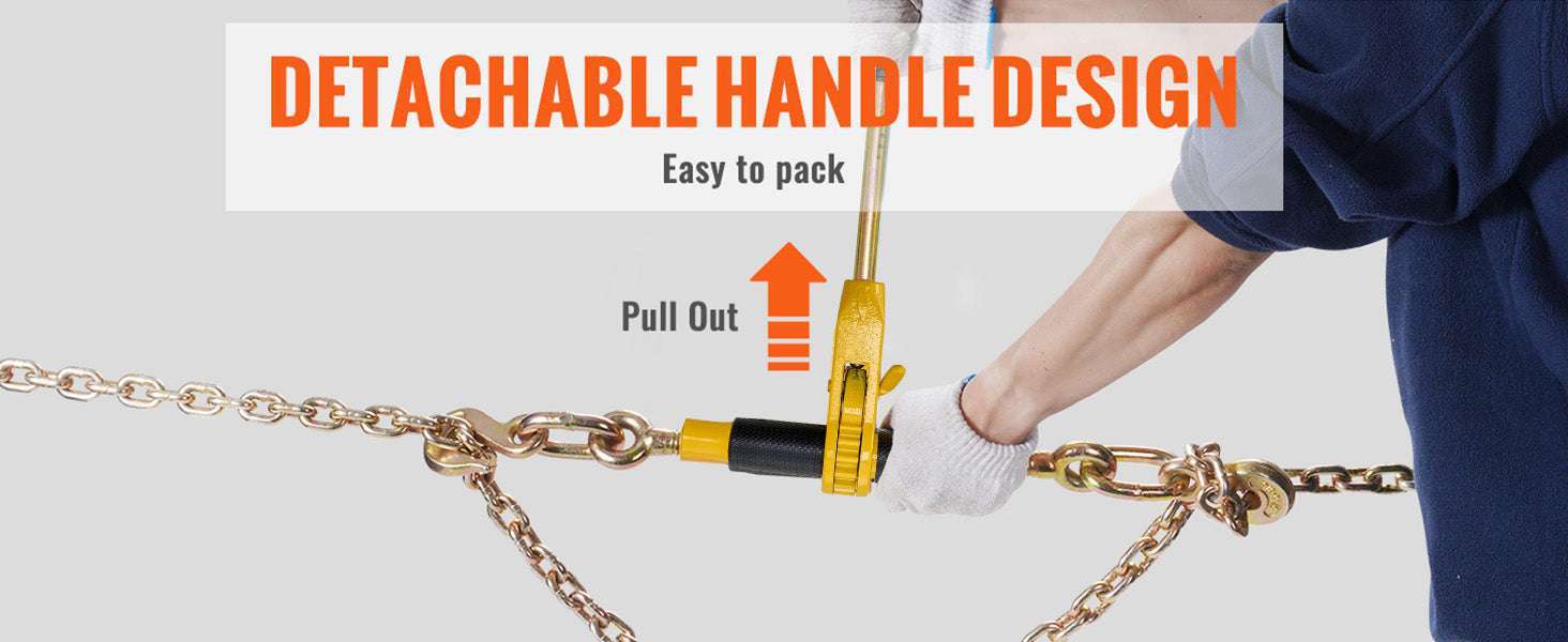 7100 lb Ratchet Chain Binder with Anti-Skid Handle for Secure Loads-4Pcs / CZECH REPUBLIC