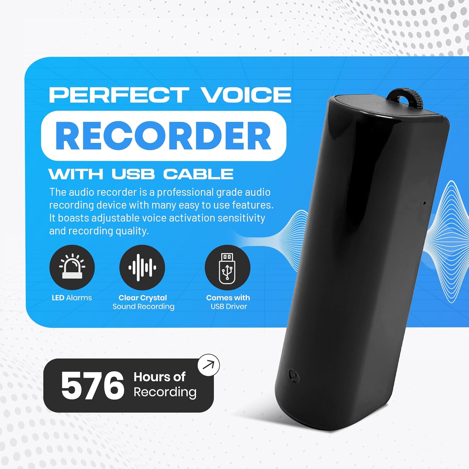 Ultimate Portable Companion: USB Power Bank Audio Recorder with 150-Day Standby - Spy-shop.com