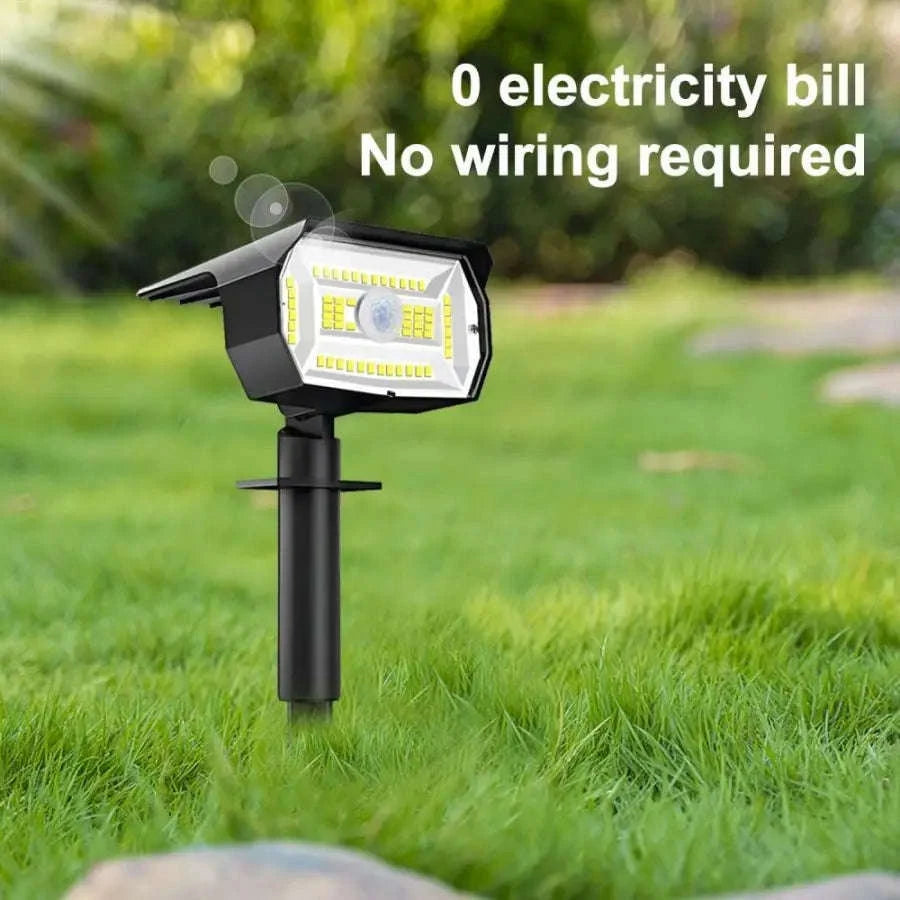 72/68 LED Solar Landscape Lights Outdoor Waterproof Spotlights-56LED Warm White / 1PC