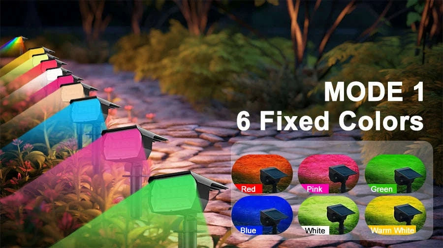 72/68 LED Solar Landscape Lights Outdoor Waterproof Spotlights-56LED Warm White / 1PC