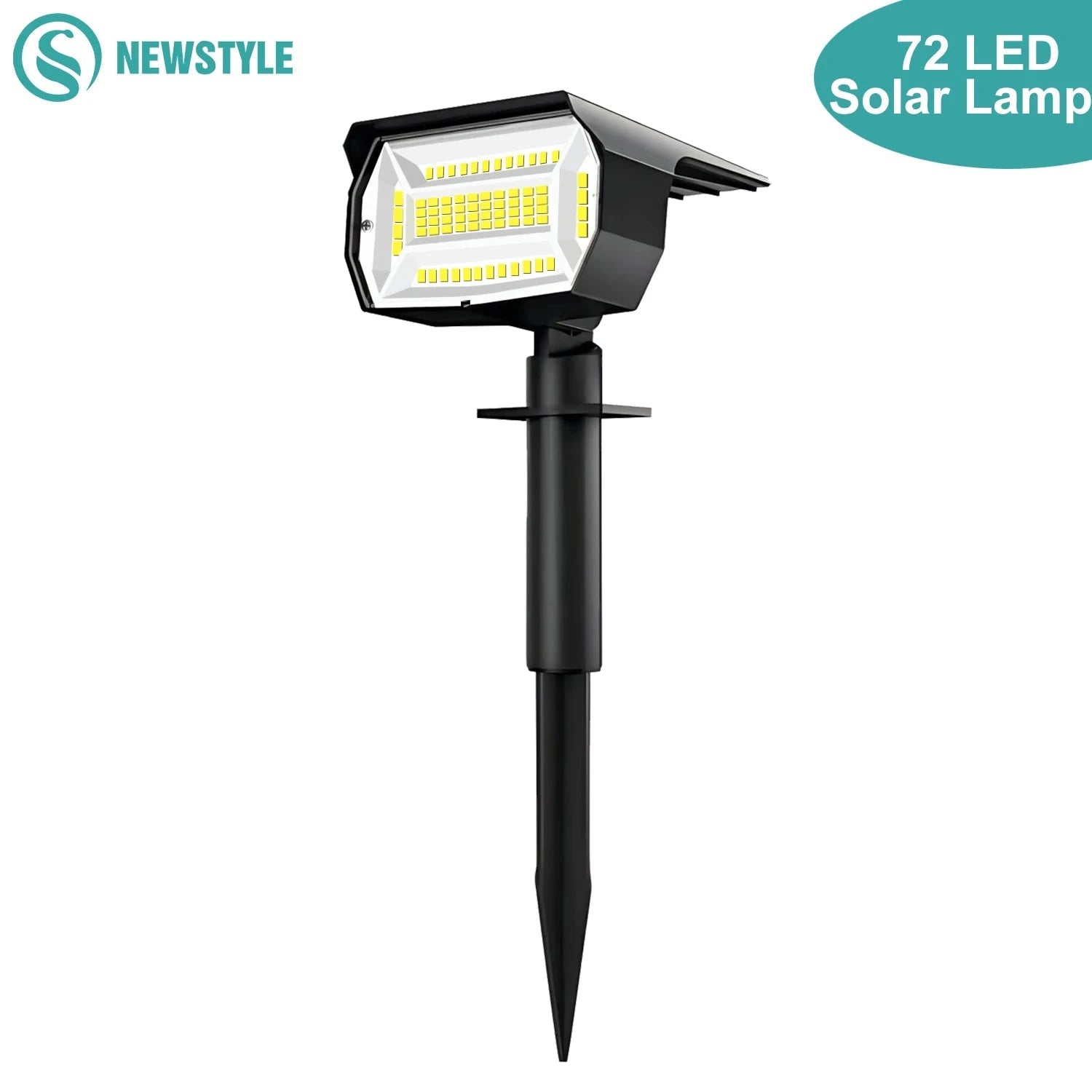 72/68 LED Solar Landscape Lights Outdoor Waterproof Spotlights-56LED Warm White / 1PC