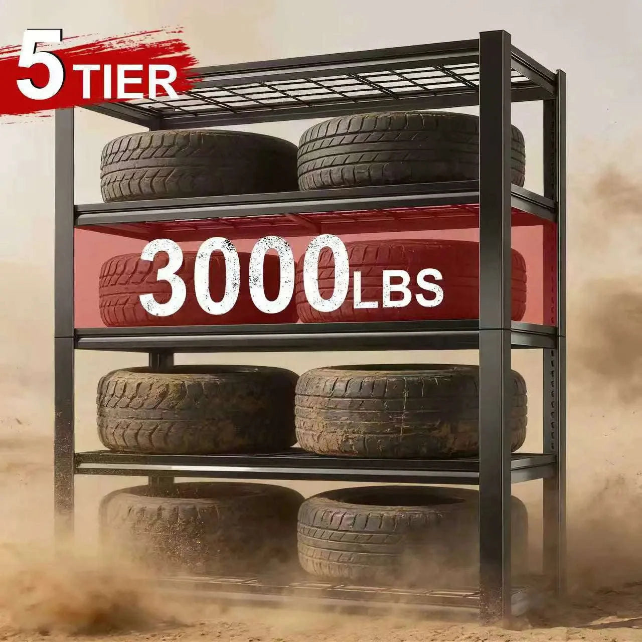 72" Adjustable Metal Storage Rack Double Layer Utility Shelving-High Quality 72H / United States