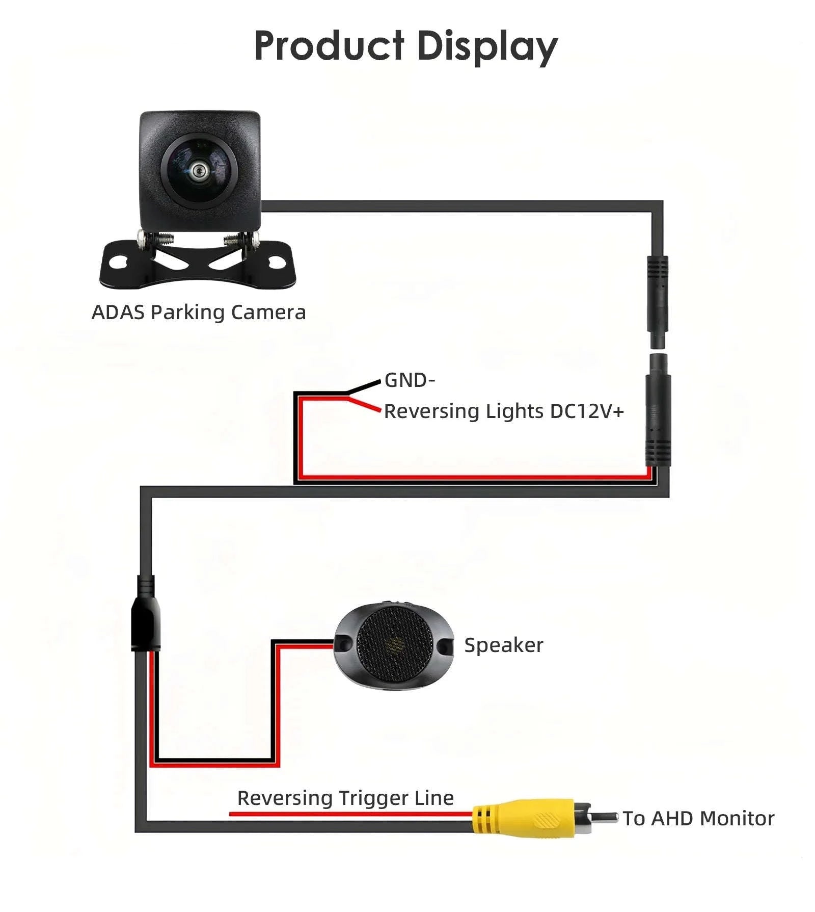 720P/1080P AHD Rear View Camera Wide Angle Waterproof Night Vision-AHDC6 (720P) / spain