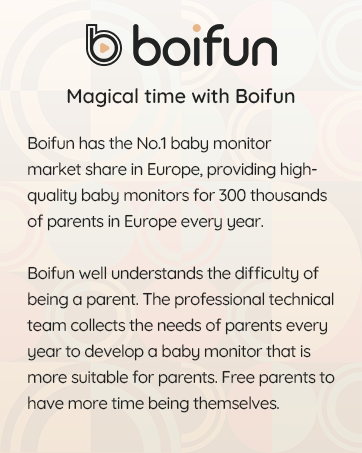 BOIFUN 2K WiFi Baby Monitor with 5'' Screen, 2-Way Talk