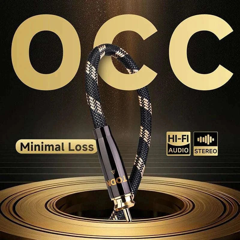 75 Ohm Digital Coaxial RCA Audio Cable for HiFi & Subwoofer Systems-1.5m