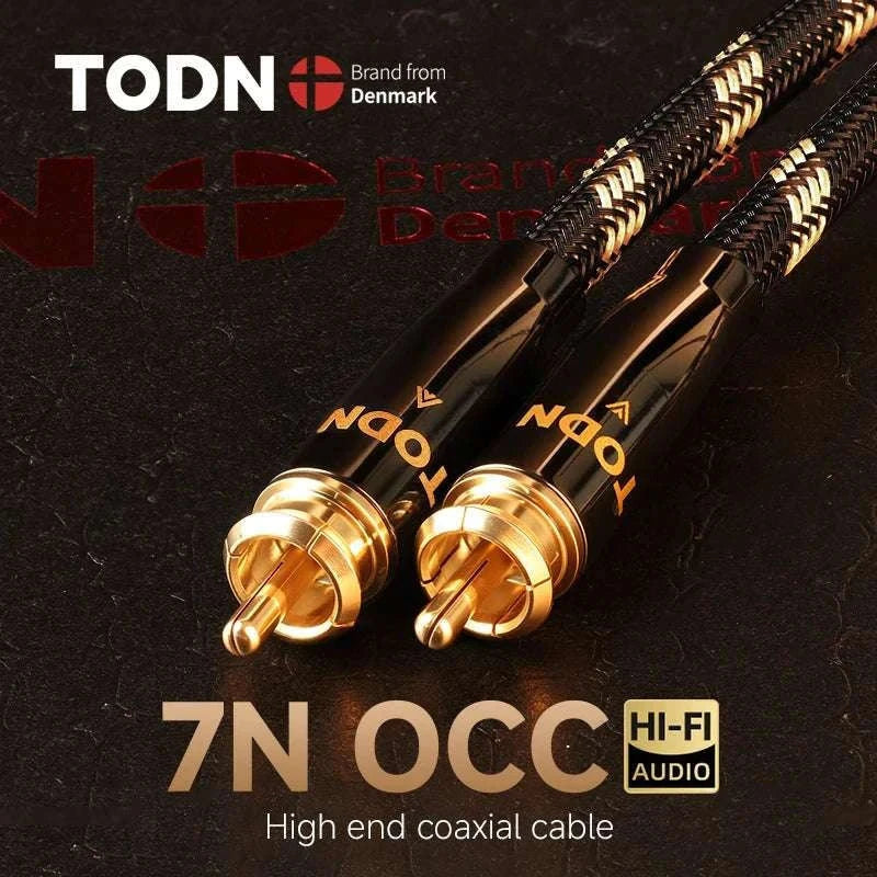 75 Ohm Digital Coaxial RCA Audio Cable for HiFi & Subwoofer Systems-1.5m