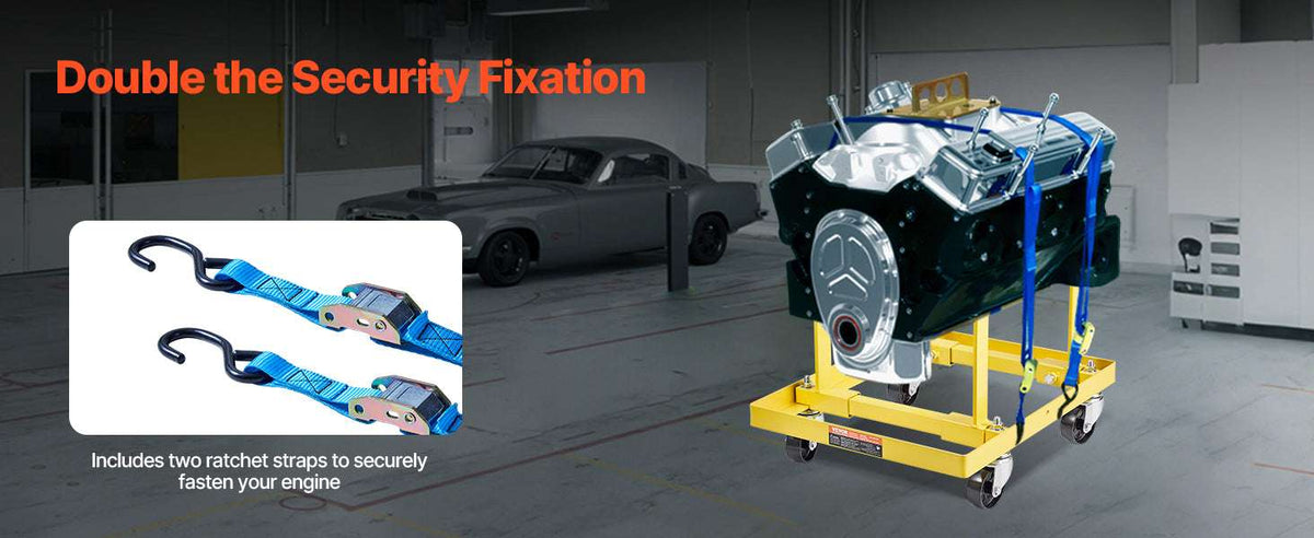 750 lbs Engine Stand with Swivel Casters for Stable Repair Work-Adjustable / spain