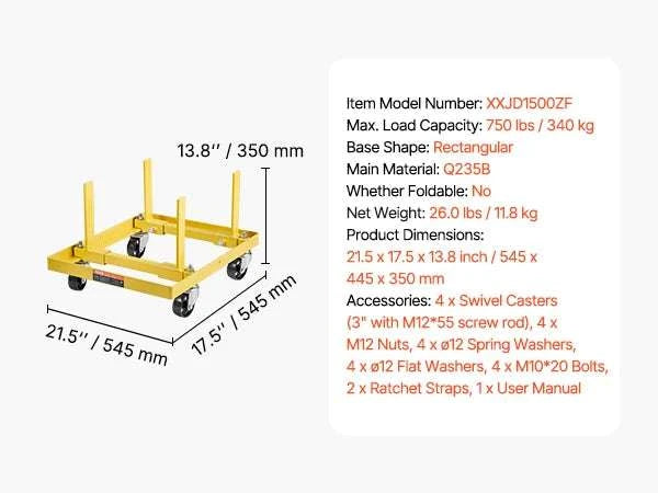 750 lbs Engine Stand with Swivel Casters for Stable Repair Work-Adjustable / spain