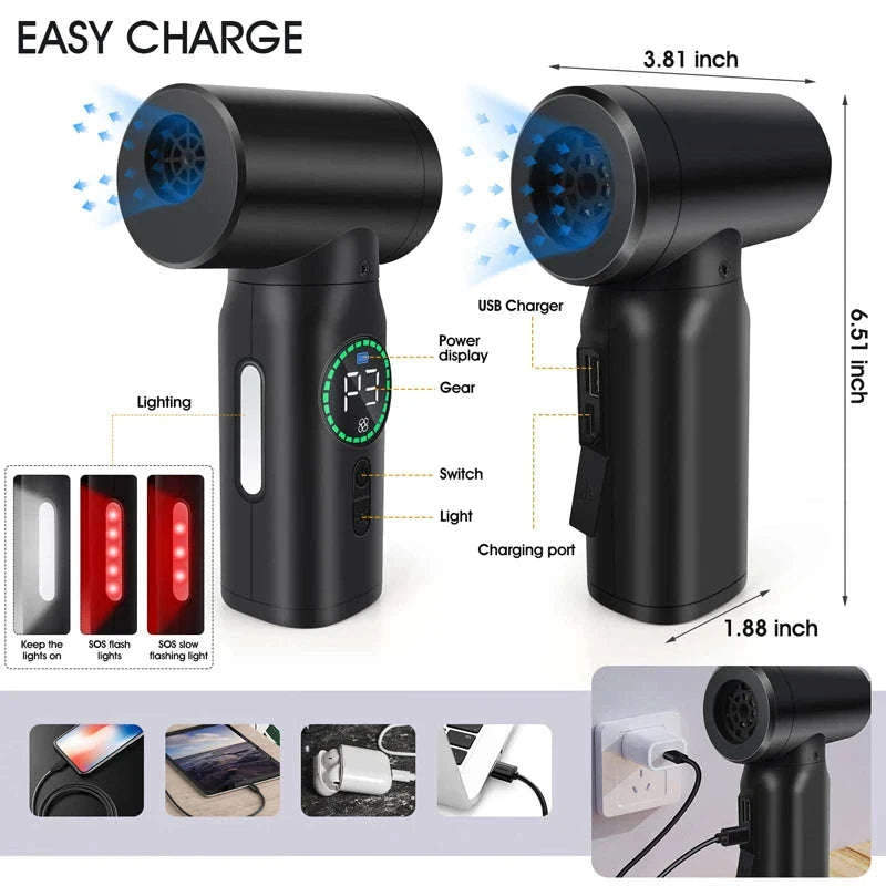 7500mAh Portable Air Duster & Vacuum Cleaner-CF01-A