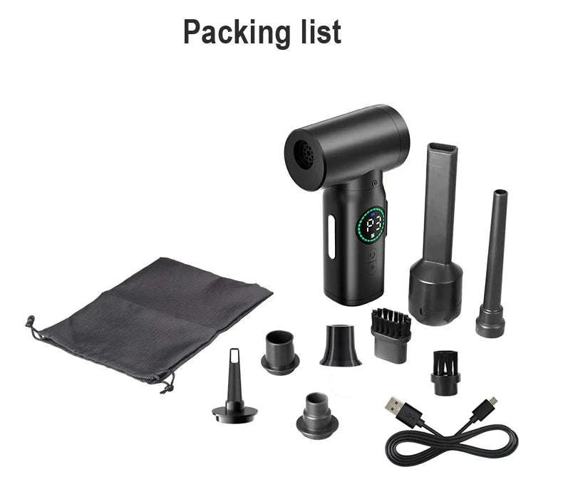 7500mAh Portable Air Duster & Vacuum Cleaner-CF01-A