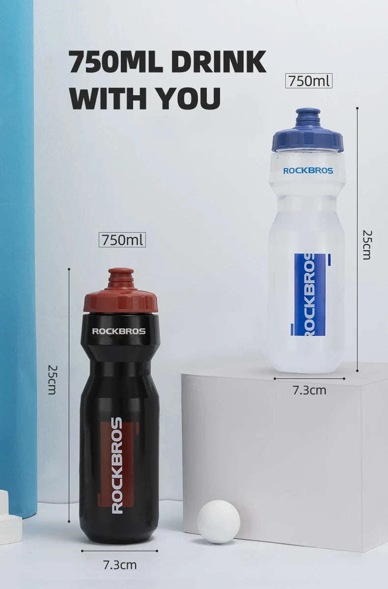 750ml Bicycle Water Bottle Leak-Proof Sports Cycling Drink Bottle-DCBT69BR